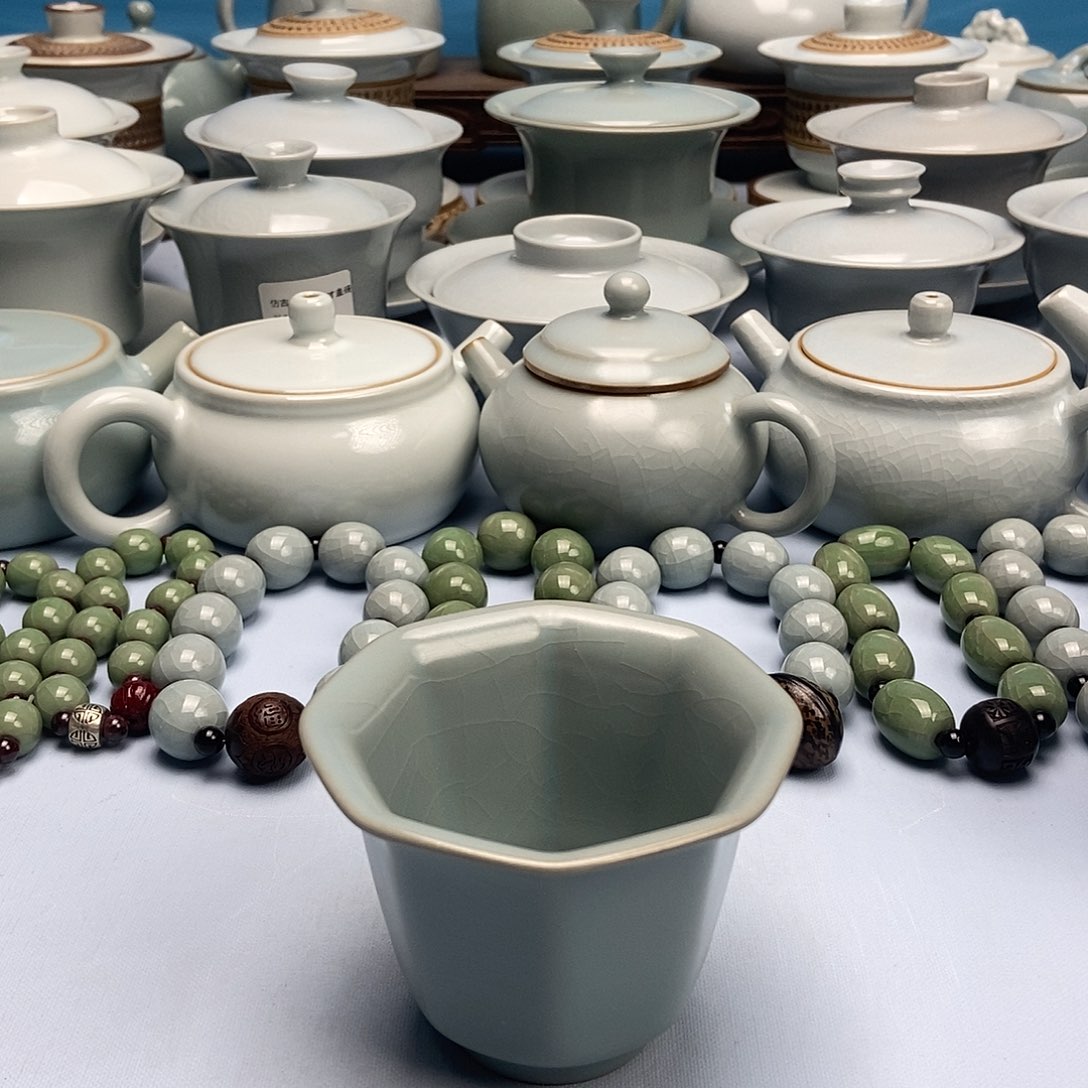 杯微微瑕仿古釉八方杯原矿原釉原产地