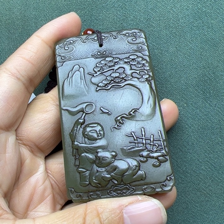 和田玉把件未镶嵌鑫*