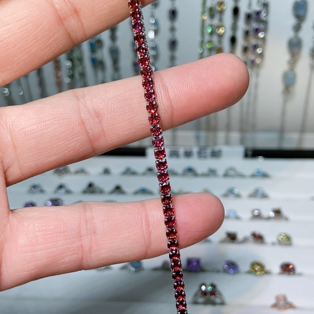 绿水晶戒指银S925镶嵌