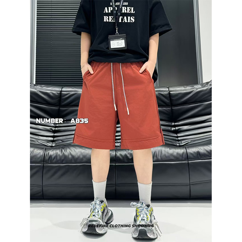 夏季男款情侣抽绳轻薄通勤运动短裤