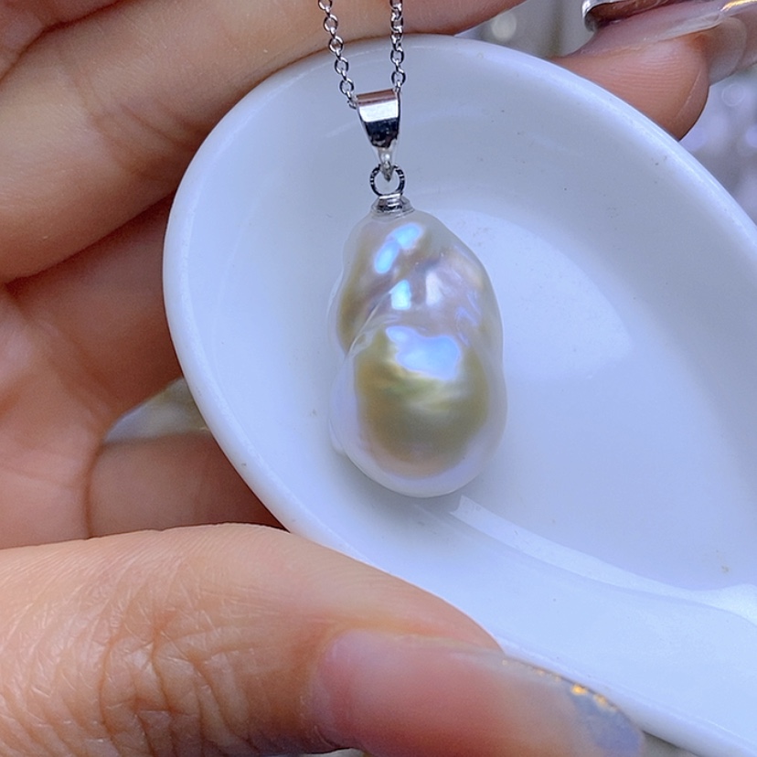 【闪购商品】淡水珍珠吊坠合金
