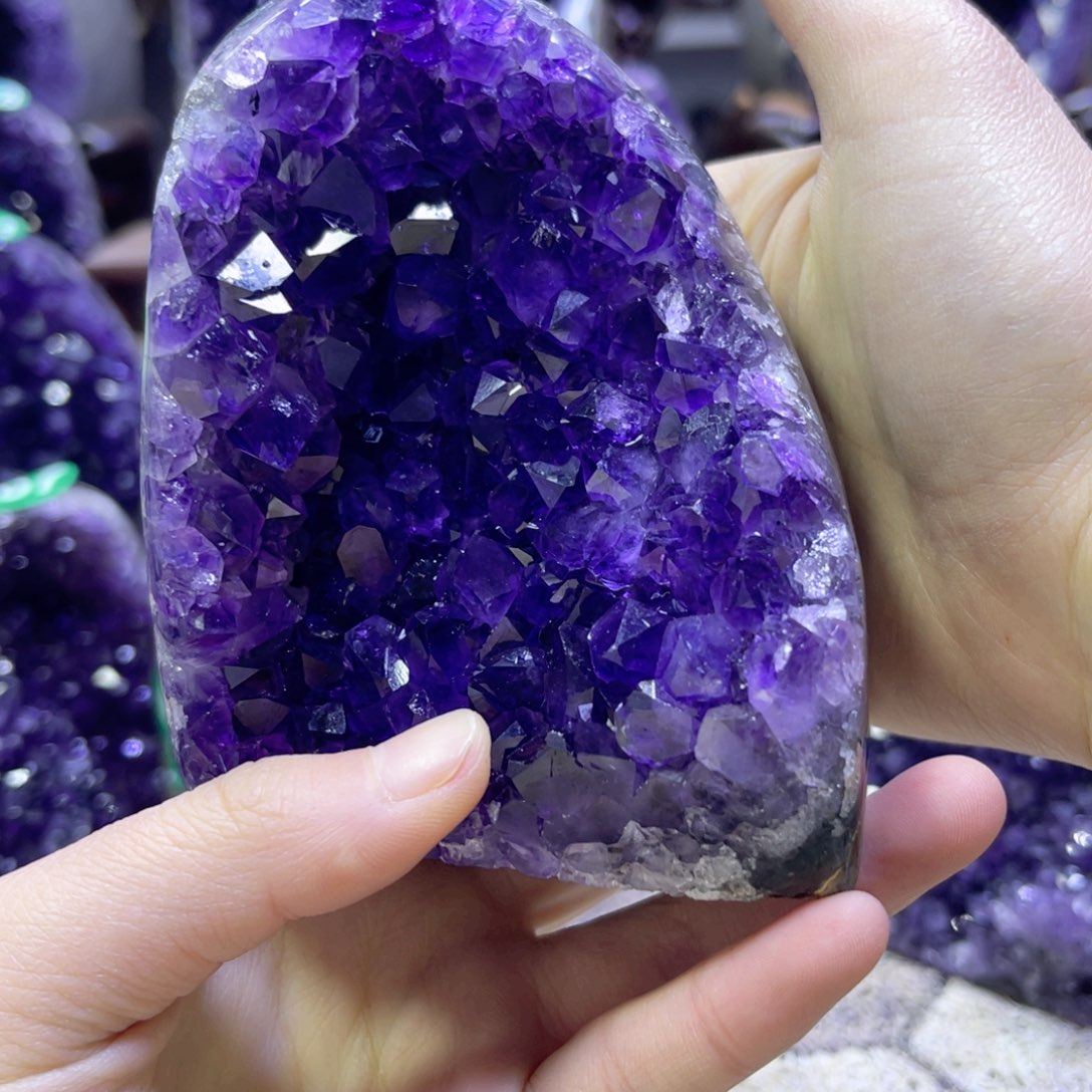 紫晶摆件未镶嵌紫水晶