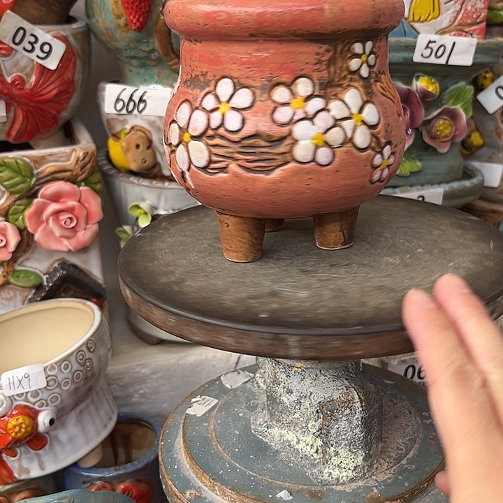 粗陶材质多肉花盆