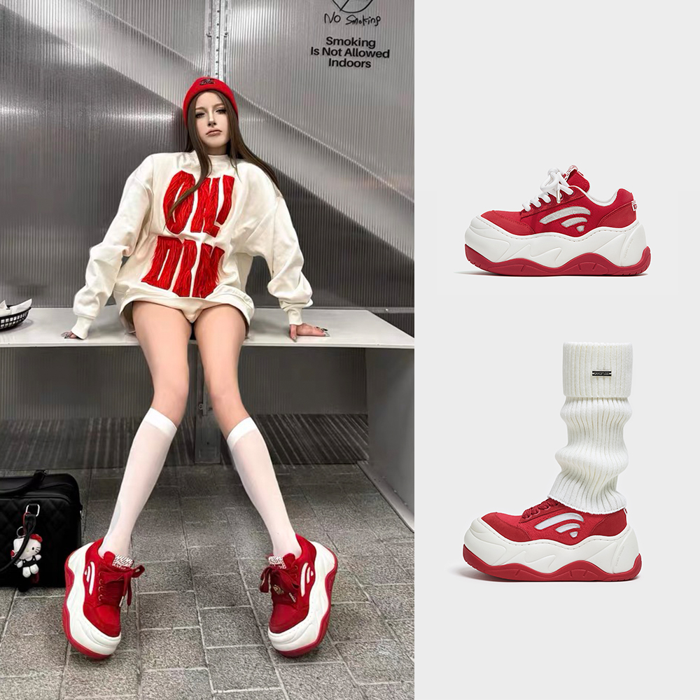 FYSPR/方元日记增高7CMWiFi系列小个子厚底小白多巴胺厚底增高鞋