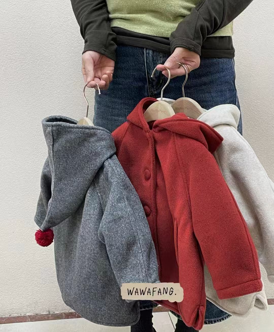 2025毛呢纯色韩版宝宝冬季呢大衣