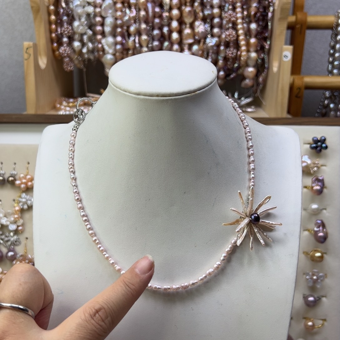 淡水珍珠手绳合金