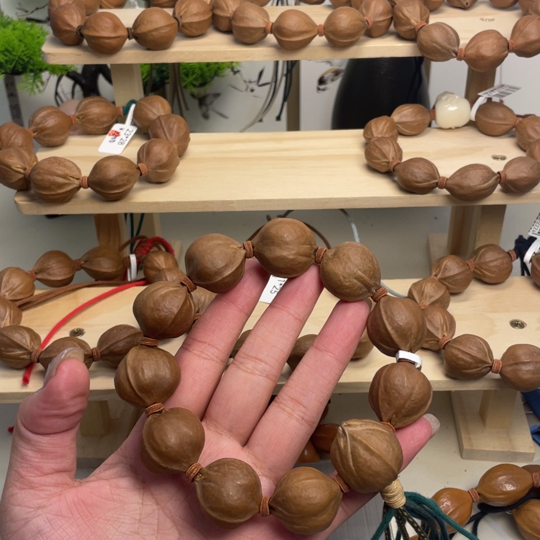づ****橄榄核手串/手链23*25梅林铁核