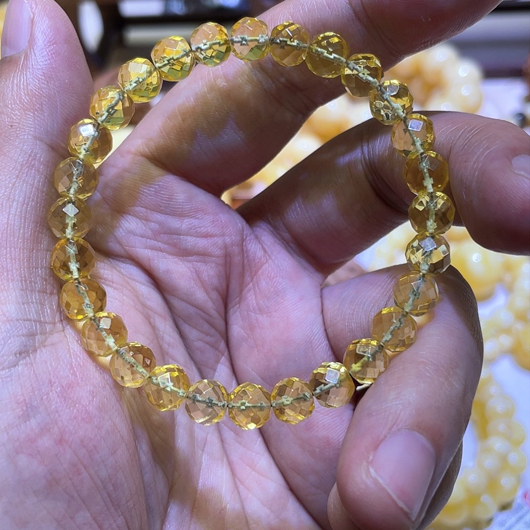 金珀手串未镶嵌龙鳞5A级净水