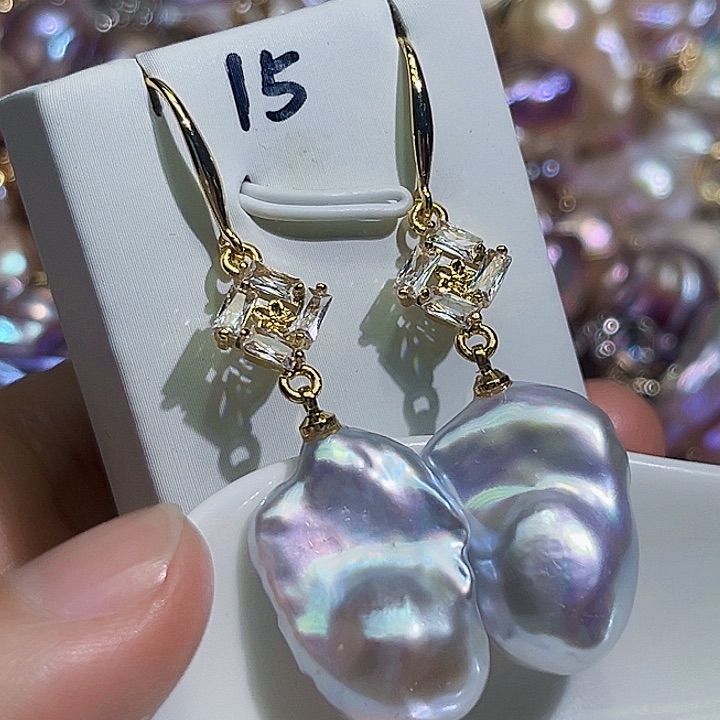 未镶嵌耳饰淡水珍珠