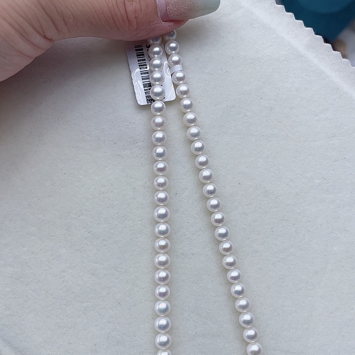 淡水珍珠未镶嵌颈饰卡6-7极光炫彩高品