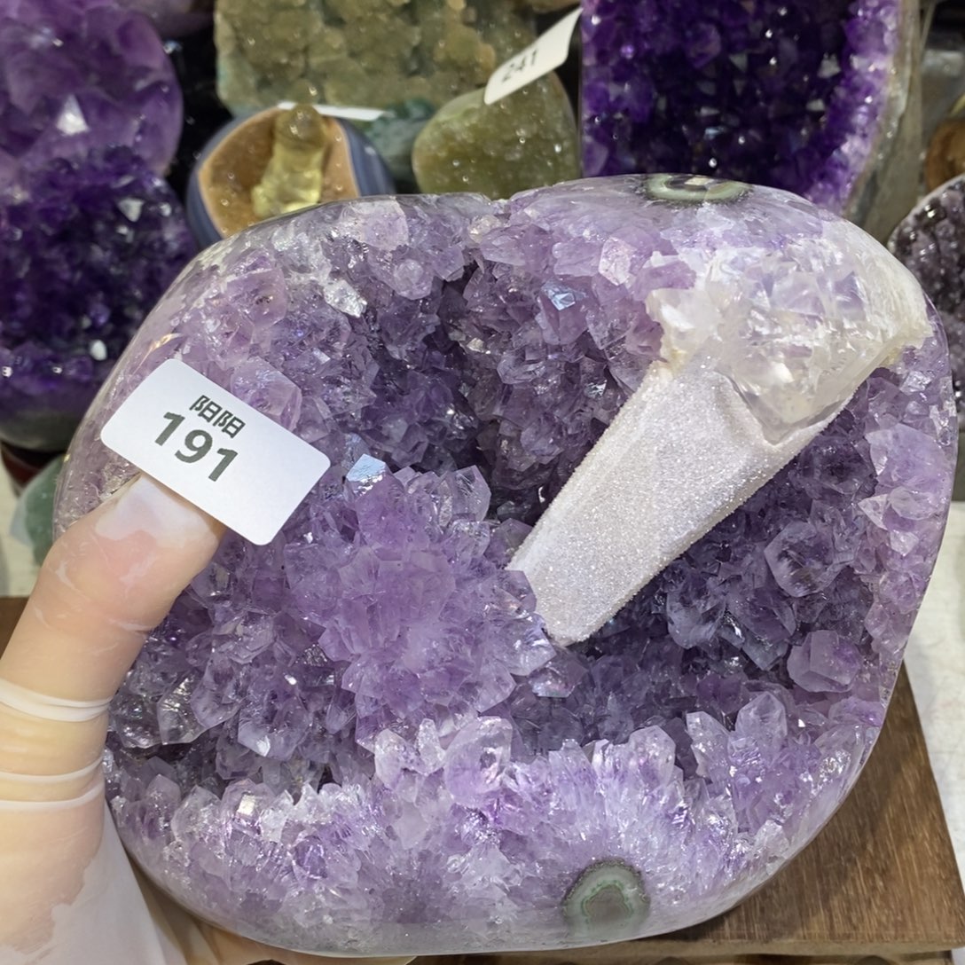 大型摆件（非配饰）未镶嵌紫晶方解石