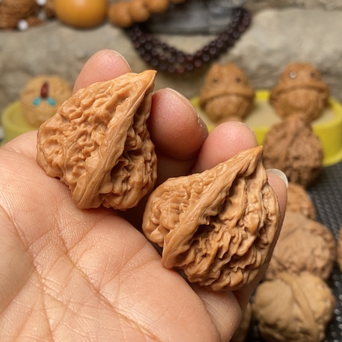 【闪购商品】把件文玩核桃异型佛肚