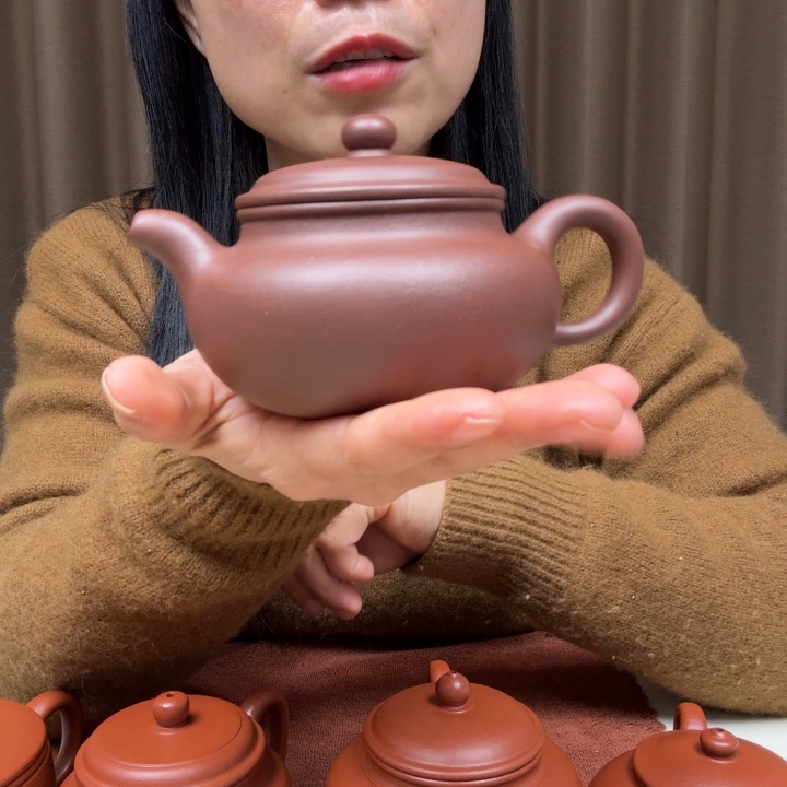 青***我紫砂茶壶40目底槽清仿古200cc全手工