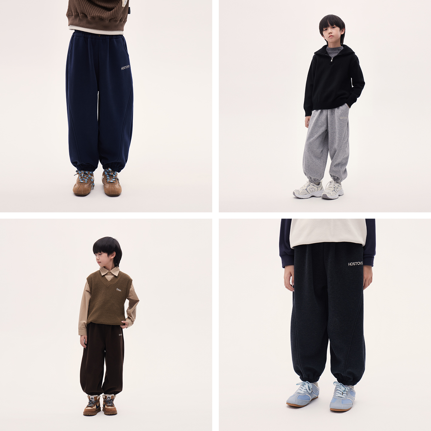 皇室童缘【糯米裤】男童冬款软软裤儿童舒适保暖长裤17430358030