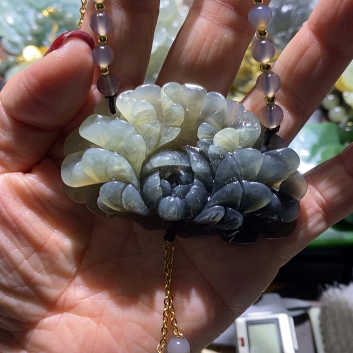 【闪购商品】岫玉毛衣链未镶嵌
