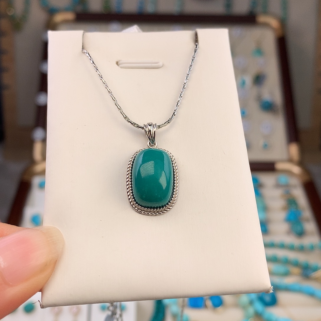 绿松石未镶嵌吊坠(不含链)