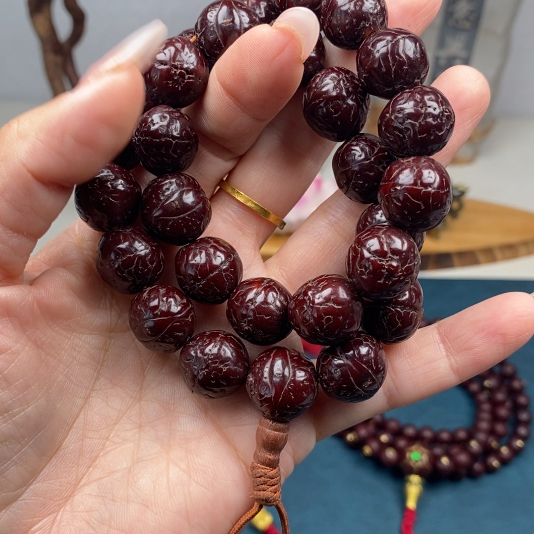 手串凤眼菩提手持14素