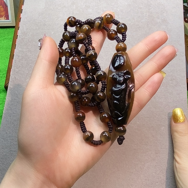 玛瑙/玉髓未镶嵌项链