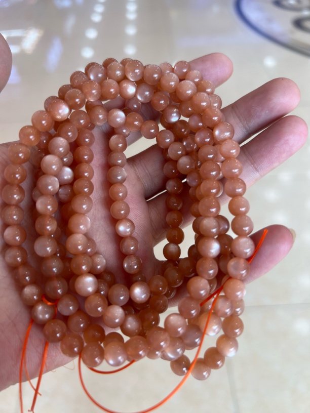 高品质太阳石日光石108多圈手串长链