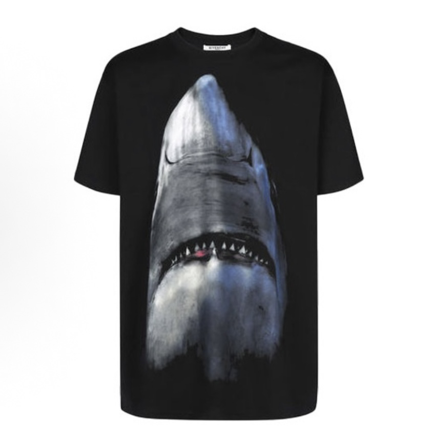 全新未使用 Givenchy/纪梵希 /XS码/XL码/黑色鲨鱼短袖