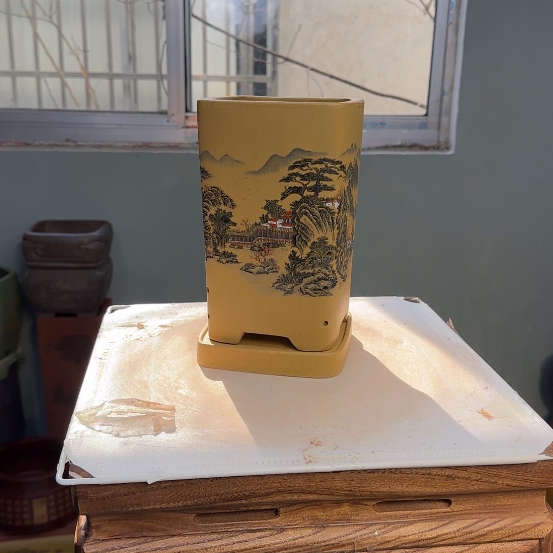 紫砂花盆紫砂口径14