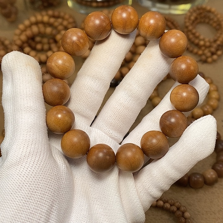 我***K檀香木正区黑肉横纹印度迈索尔老山檀香15mm