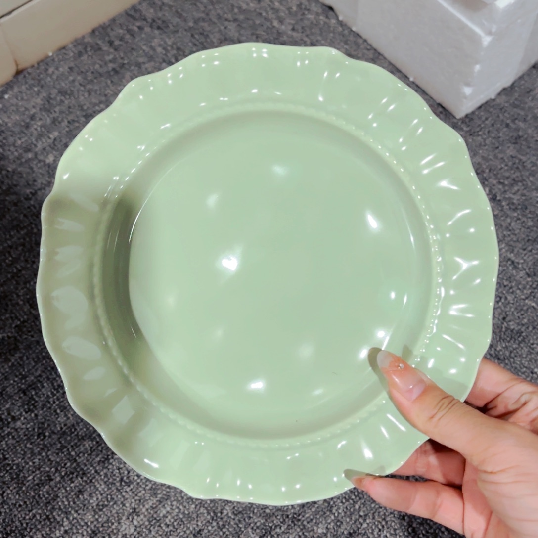 陶瓷花边八寸餐盘