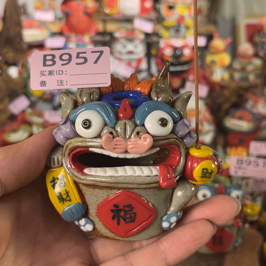 泥塑纯手工茶宠摆件