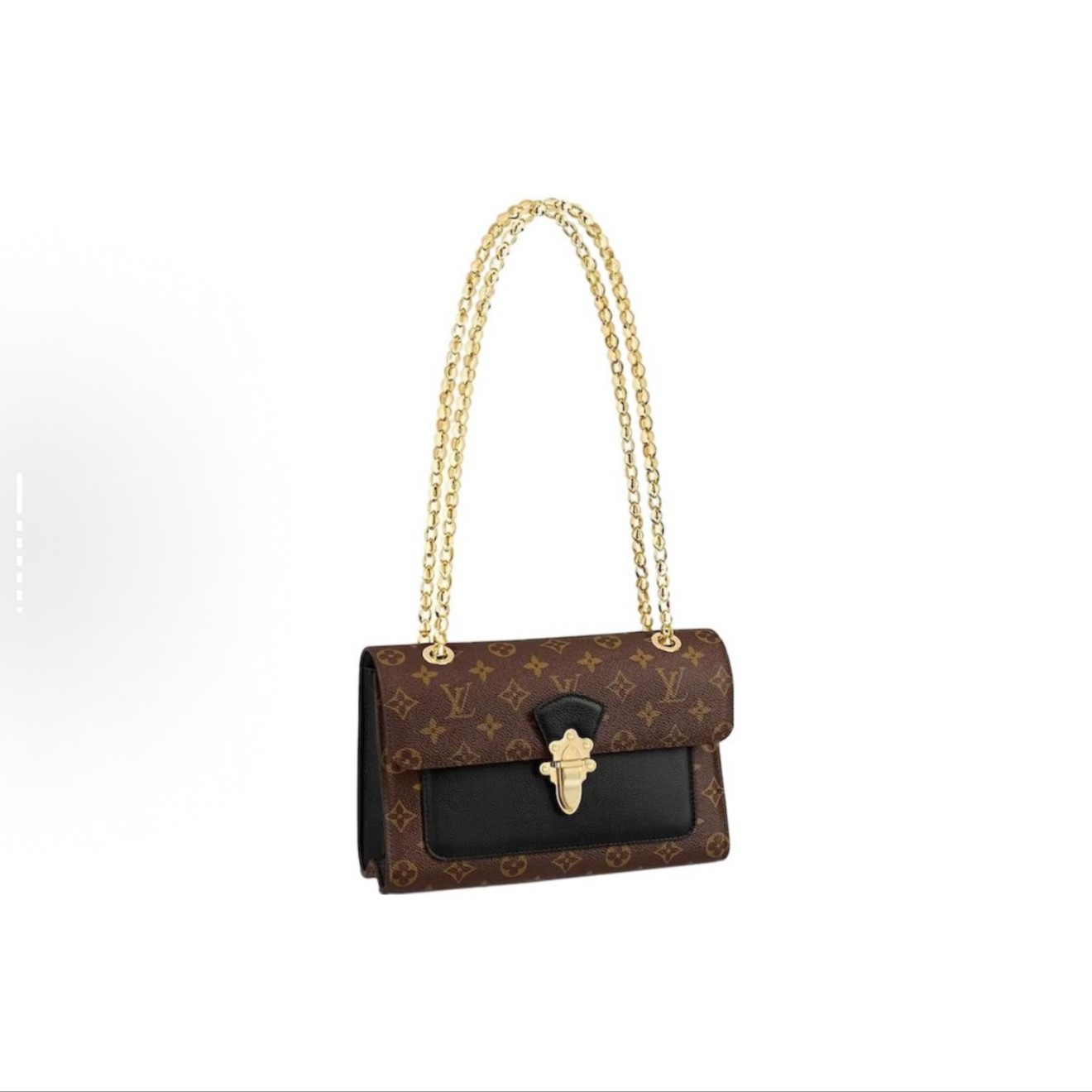 99新 LouisVuitton/路易威登 LV 维多利亚 黑色单肩包
