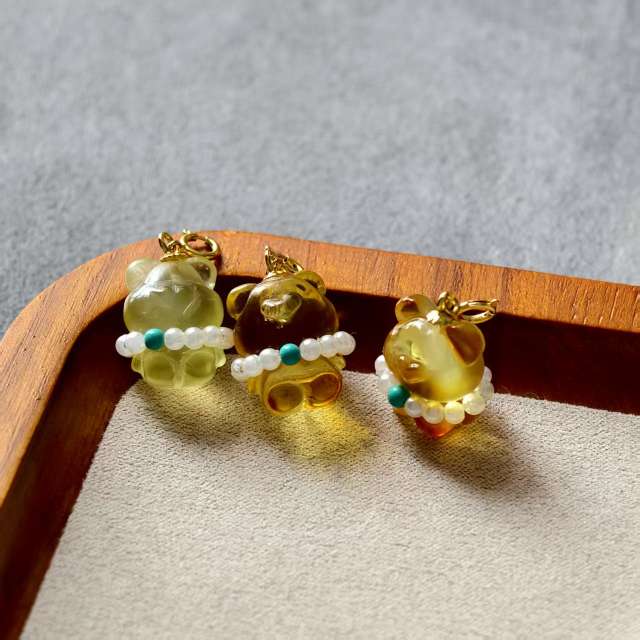 翠小胖珠宝 小熊蜜蜡吊坠CSJB60 多样性发1