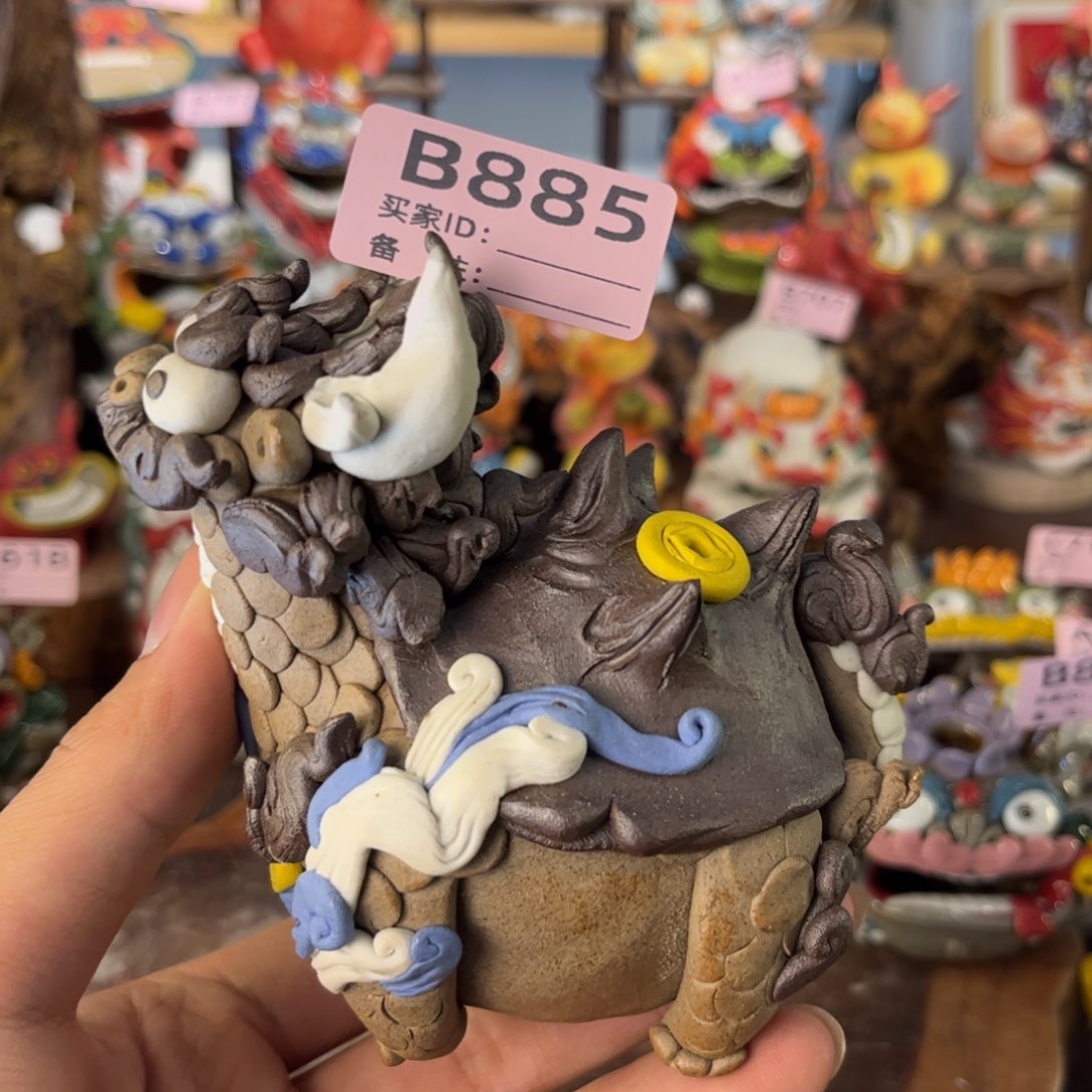 泥塑纯手工茶宠摆件