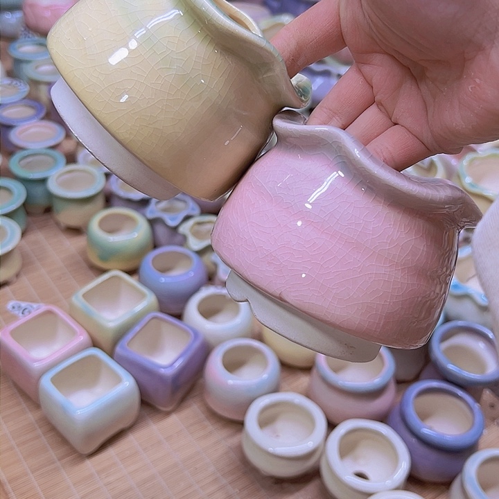 红陶陶瓷花盆当场满12包邮