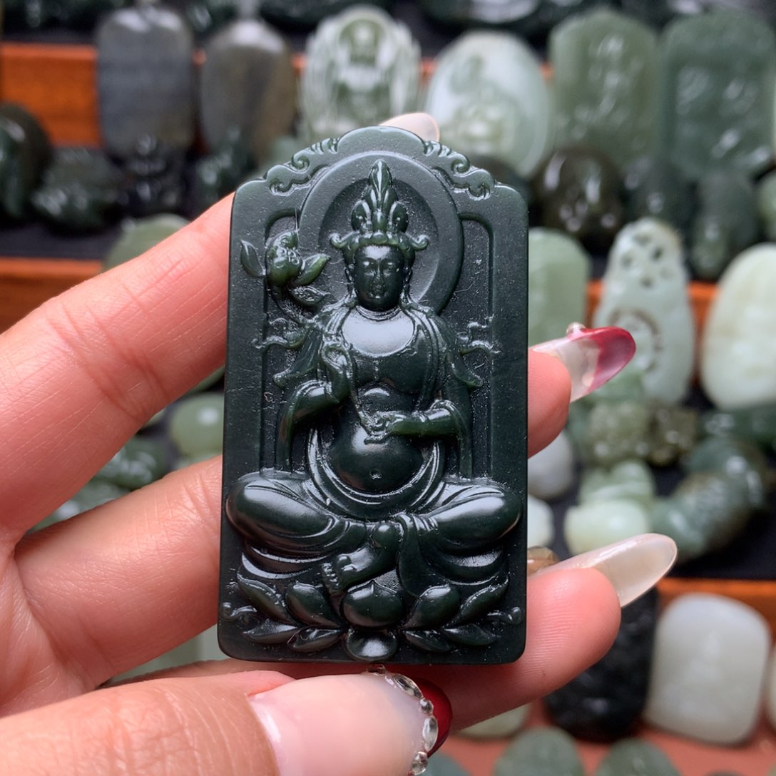 和田玉颈饰未镶嵌挂件110