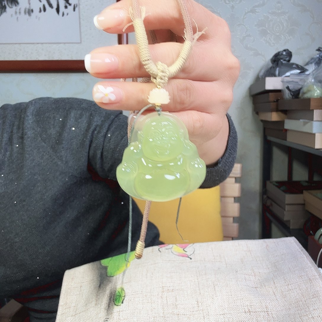 巴***饭岫玉未镶嵌颈饰纯天然岫玉吊坠玉石