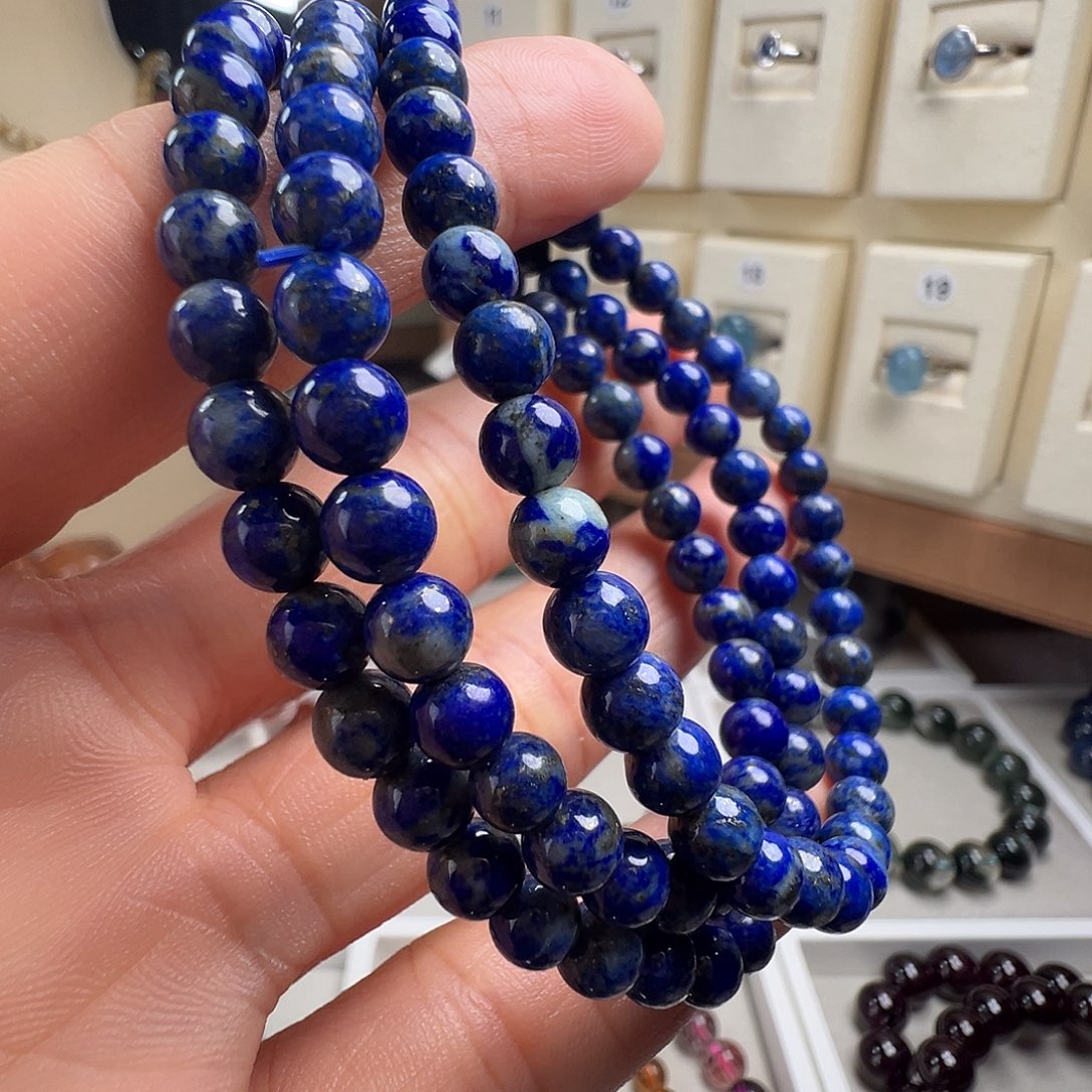 青金石未镶嵌手链天然青金石