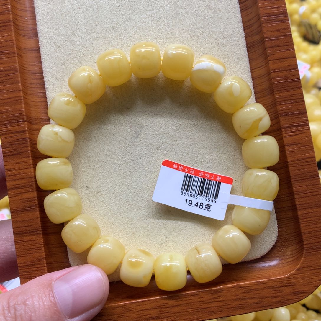 蜜蜡手链未镶嵌E****店蜜蜡
