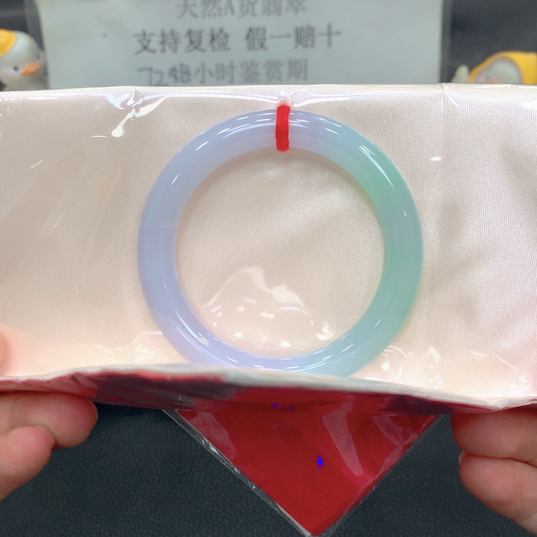 翡翠未镶嵌手镯51圆