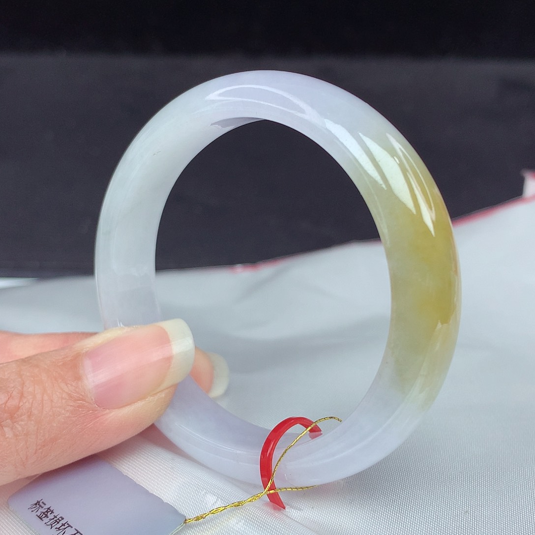 翡翠手镯未镶嵌53圈0006贵妃