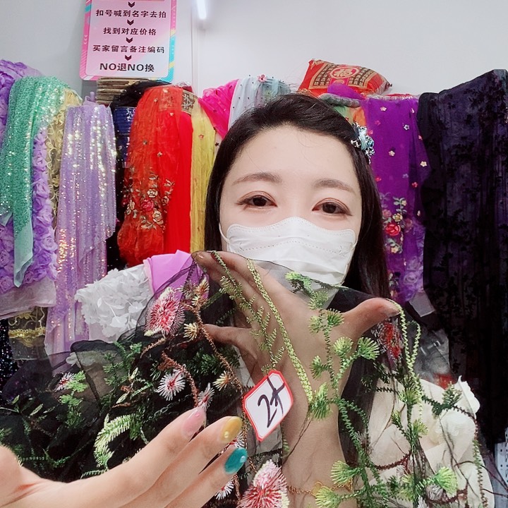 网纱黑色网纱刺绣