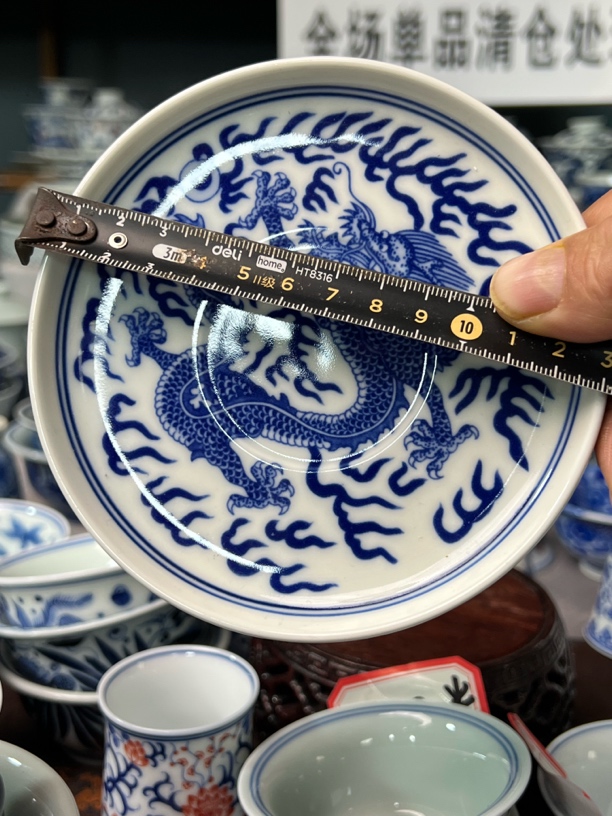 景德镇青花龙纹壶承