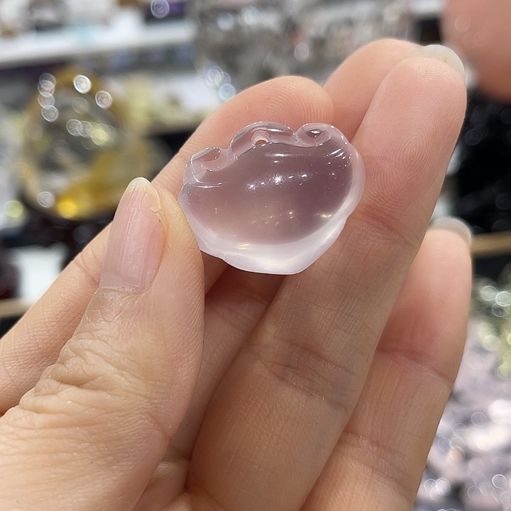水晶珠宝半成品未镶嵌如意锁