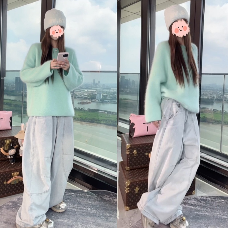 2025年秋季慵懒风宽松针织衫毛衣LWJ25C3M2802