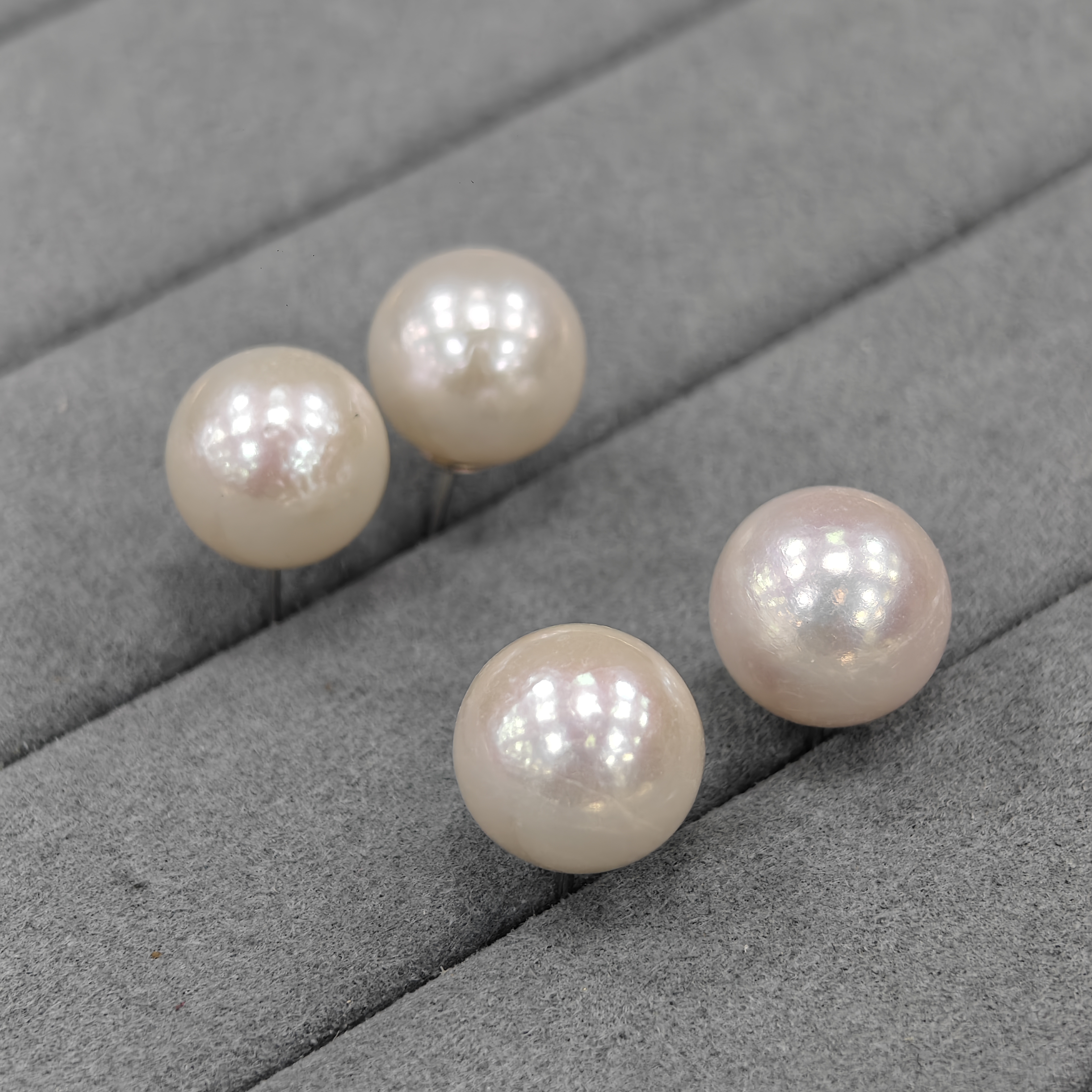 【书记甄选】爱迪生淡水珍珠耳钉 多样性发一件 约11mm 3110XY