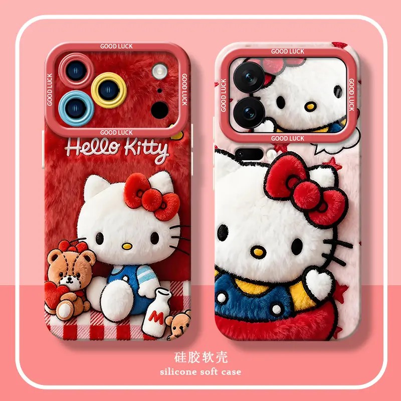 平面KT猫适用iphone17promax苹果手机壳16/15全包14/13情侣12/11p