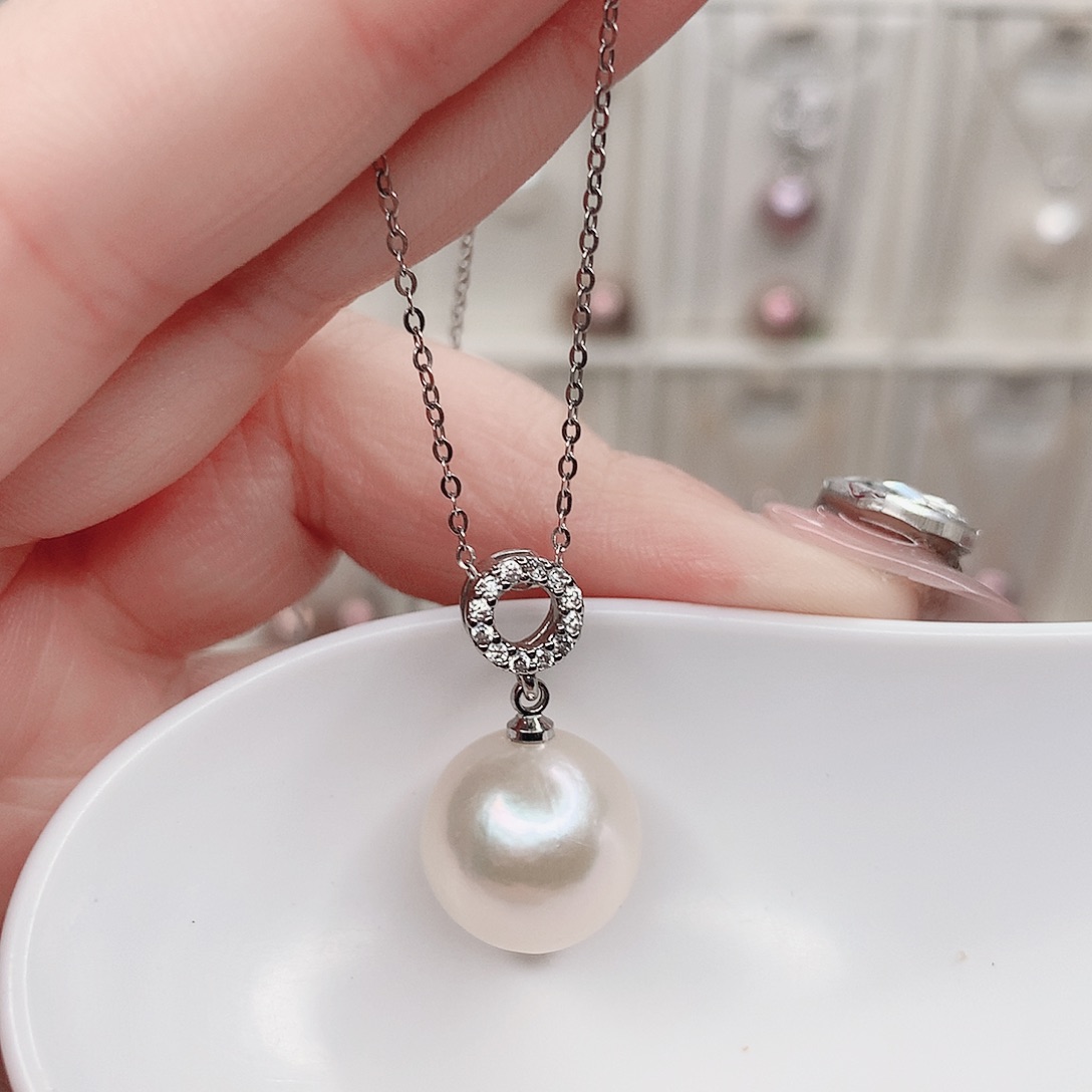 淡水珍珠吊坠(赠链)合金