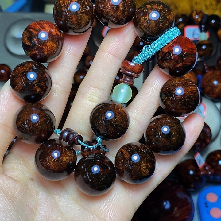 黄花梨/降香黄檀手串/手链紫油梨油性好好看2.0