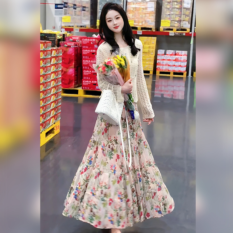 【浪漫彩绘】夏季新款时尚轻奢气质印花半身裙AA5KBQ0129