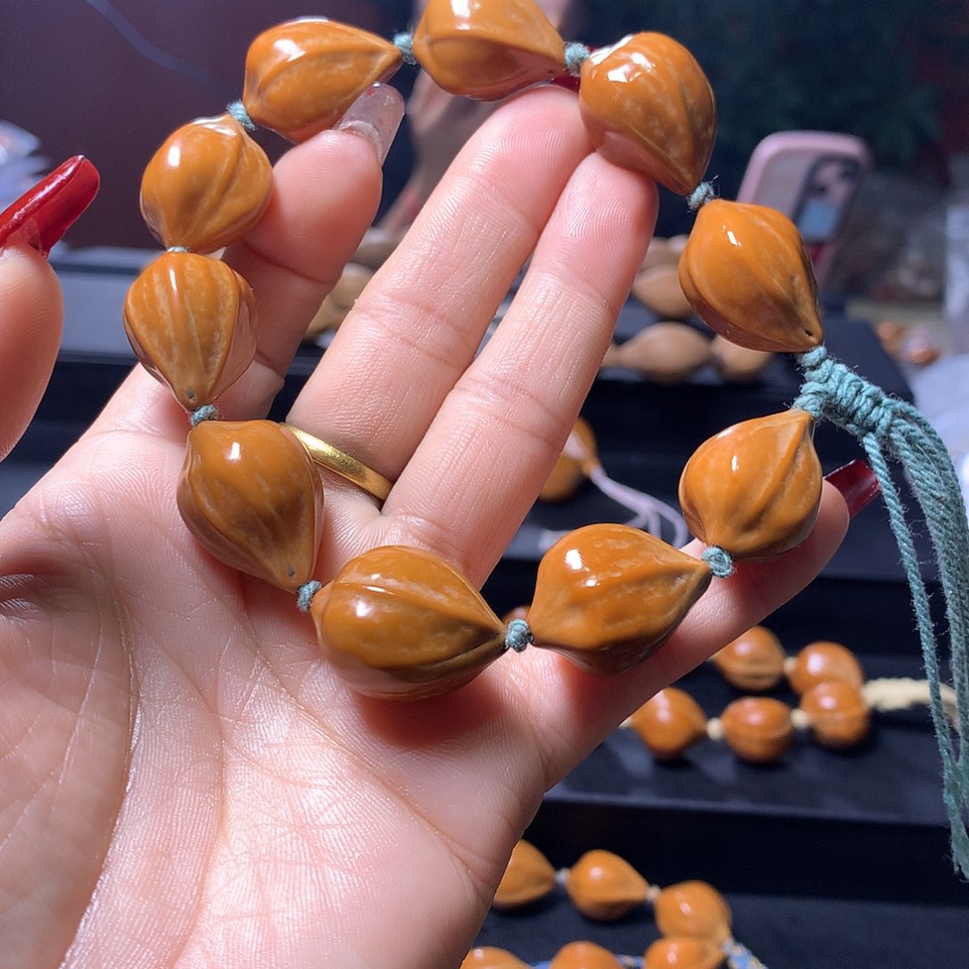 橄榄核手串/手链平***己三花手串