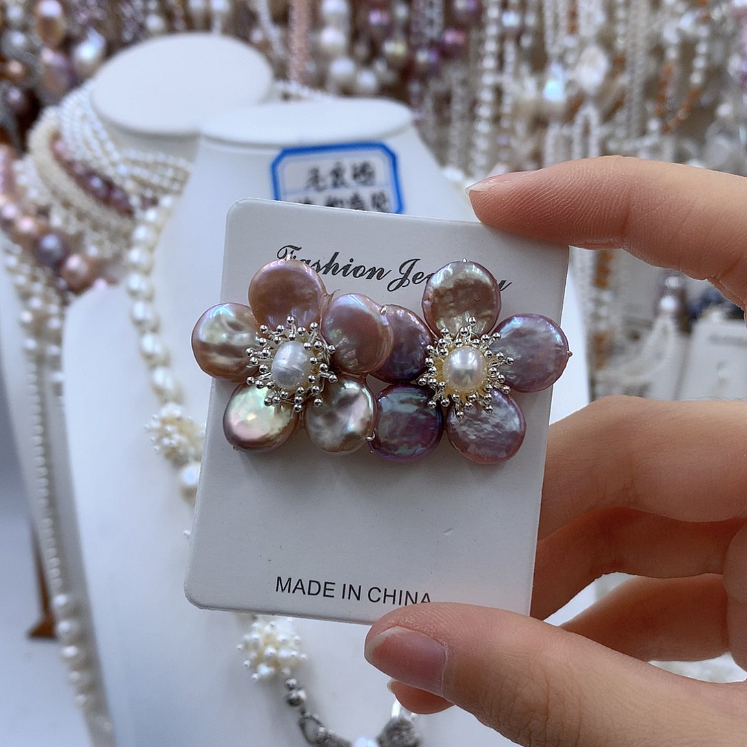 颈饰合金淡水珍珠