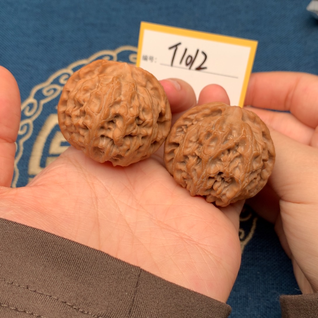 把件文玩核桃43苹果园 1012